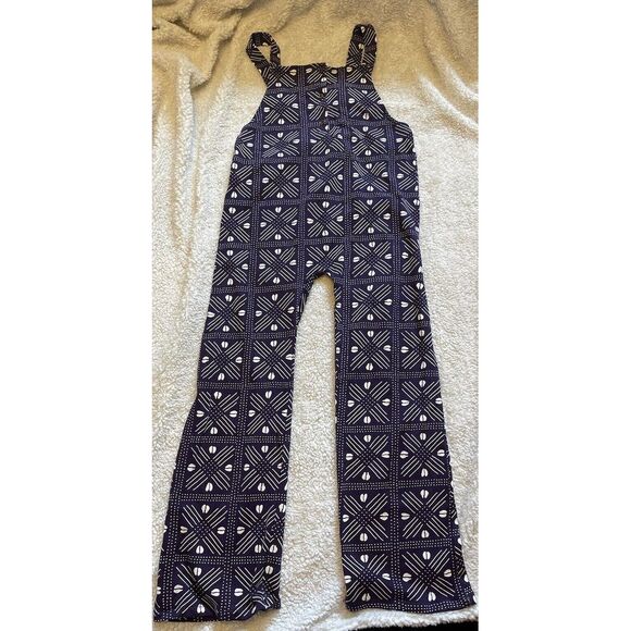 Ade +‎ Ayo Purple Purple  Womens Juniors Jumpsuit Size Medium Cotton Geometric - Picture 1 of 8